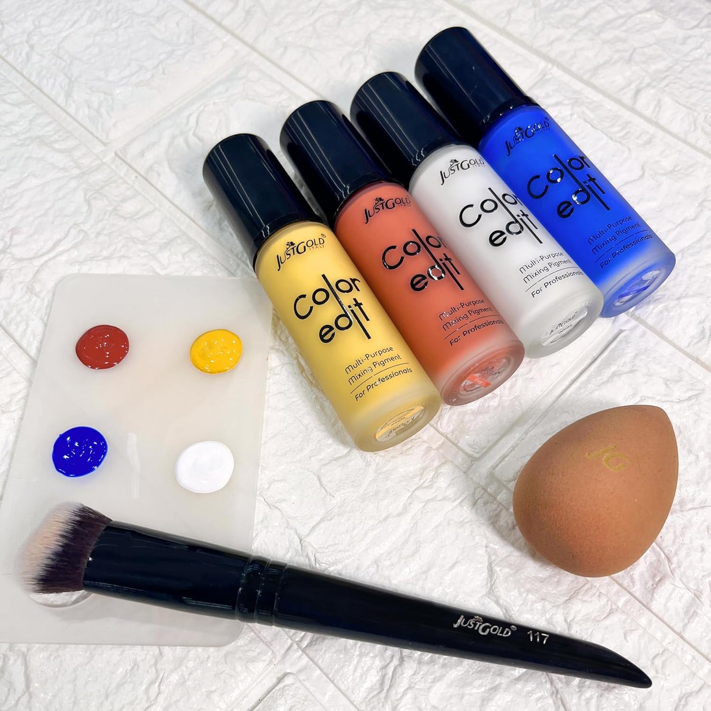 Justgold Color Edit Multipurpose Mixing Pigments (Blue, 30ML)