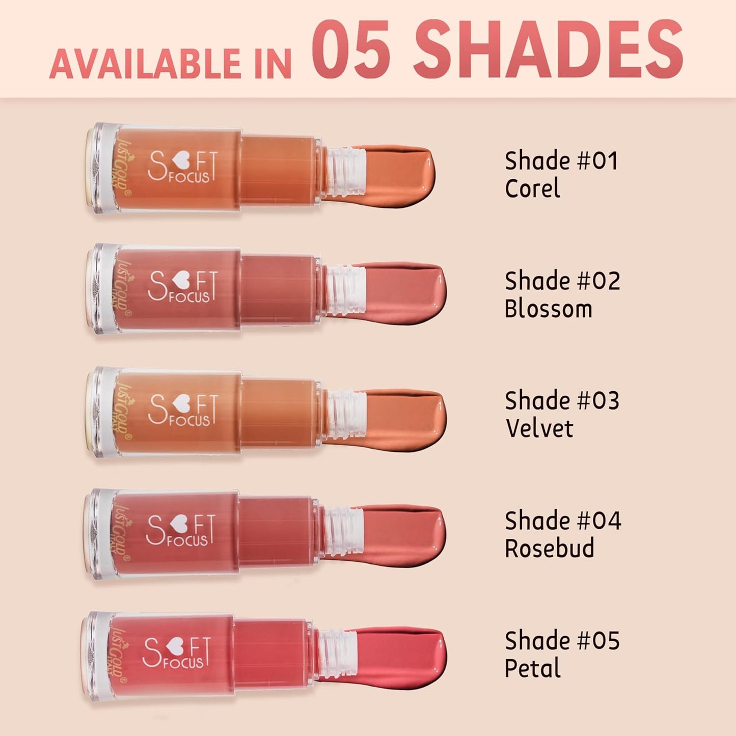 Justgold Soft Focus Liquid Blush |5ml