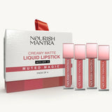 Nourish Mantra Muted Magic Creamy Matte Liquid Lipstick Combo