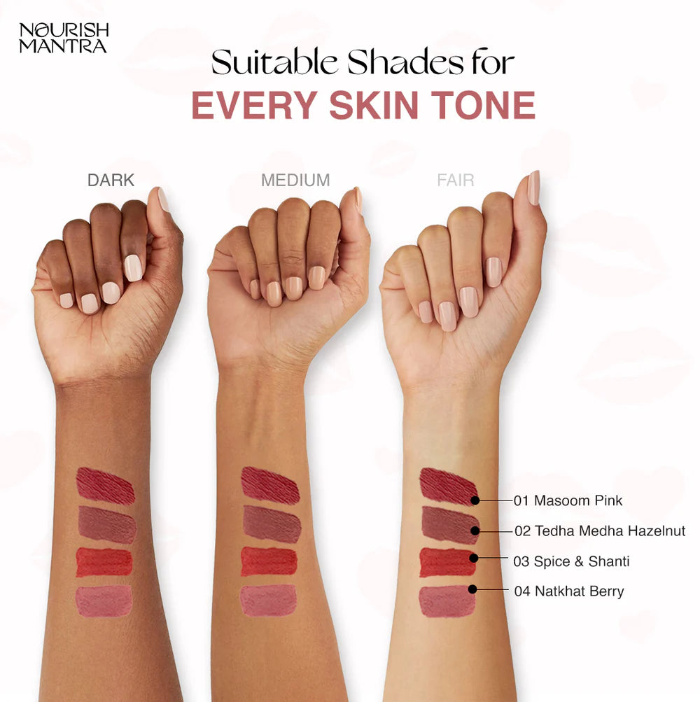 Nourish Mantra Muted Magic Creamy Matte Liquid Lipstick Combo