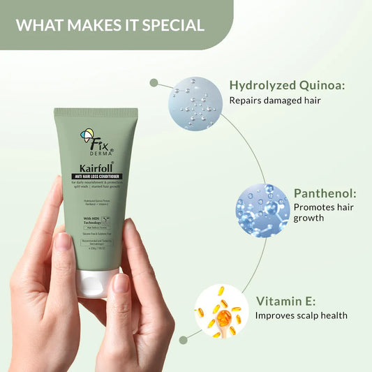 Fix Derma Kairfoll Anti Hair Loss Conditioner | Conditioning Formula to Prevent Hair Loss & Split Ends