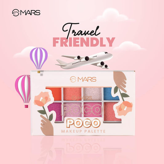 MARS Poco Face Makeup and eyeshadow Palette with Slider Case