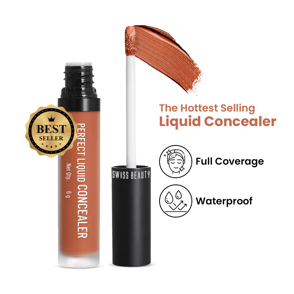 Swiss beauty Full CoverageLiquid Concealer With Jojoba Oil | 6gm