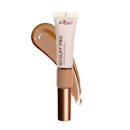 Justgold Sculpt Pro Silky Bronzing Creme Contour Suitabe for All Skin Types Full Coverage and Waterproof