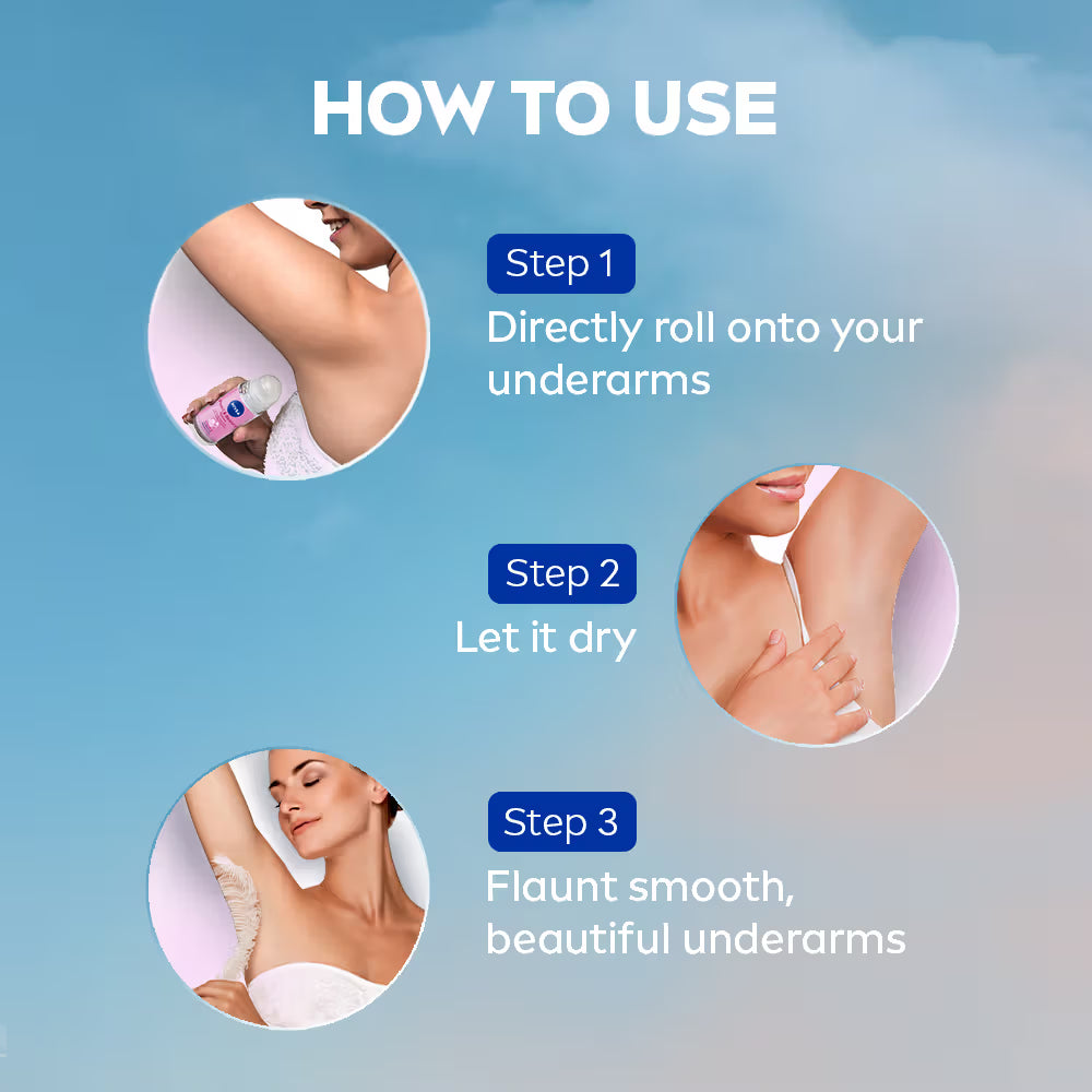 NIVEA Pearl & Beauty Radiance Deo Roll On For Women- 72H Odor Protection- 0% Alcohol (25ml)