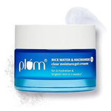 Plum 2% Niacinamide & Rice Water Superlight Gel Cream Moisturizer for Face | Oil-Free Hydration | Brightens, Fades Blemishes | Dermat-Tested | All Skin Types | Women & Men | 100% Vegan | 50 g