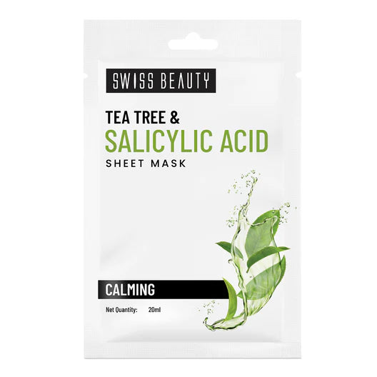Swiss Beauty Charcoal & Bamboo Instant Detox Sheet Mask| Serum- infused sheet mask | Unclogs pores, Balances excess oil | 20ml
