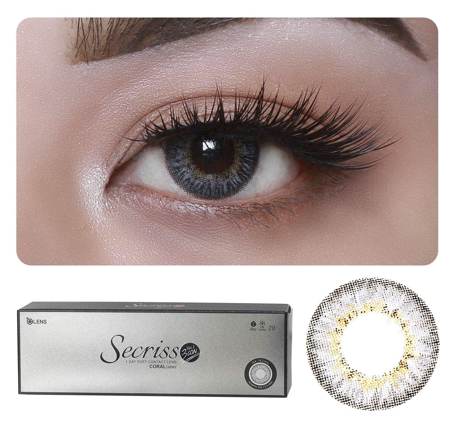 OLENS Daily Colour Contact Lens One Day Lenses 10 Lens/Box