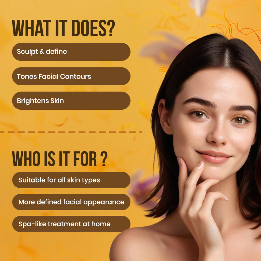 Clear Balance SAFFRON Face Sculpting Mask (50gm)