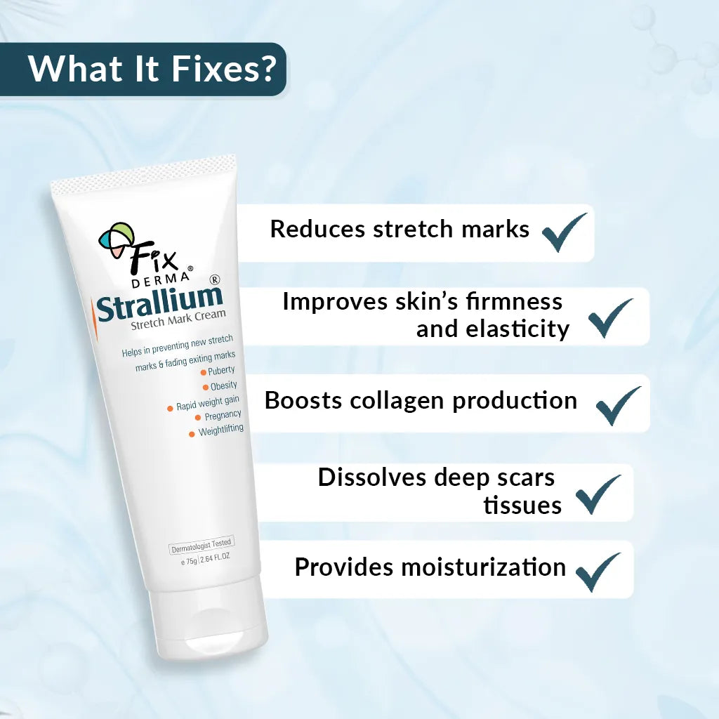 Fix Derma Strallium Stretch Marks Cream | Novel skin care solution to reduce stretch marks effectively