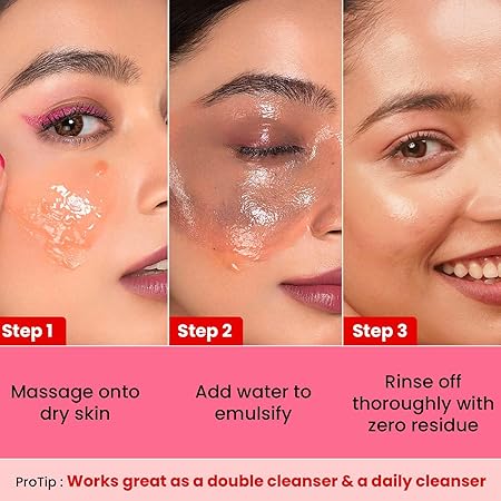 Dot & Key Strawberry Dew Cleansing Balm | For Clean, Smooth & Dewy Skin | Makeup Remover Balm |Non Greasy Makeup Cleanser Face Scrub | Cleanses Dirt, Makeup & Sunscreen | For All Skin Types | 70ml
