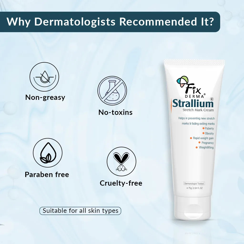 Fix Derma Strallium Stretch Marks Cream | Novel skin care solution to reduce stretch marks effectively