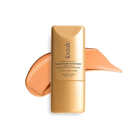 Foxtale SPF 50 Tinted Fluid Sunscreen with Niacinamide