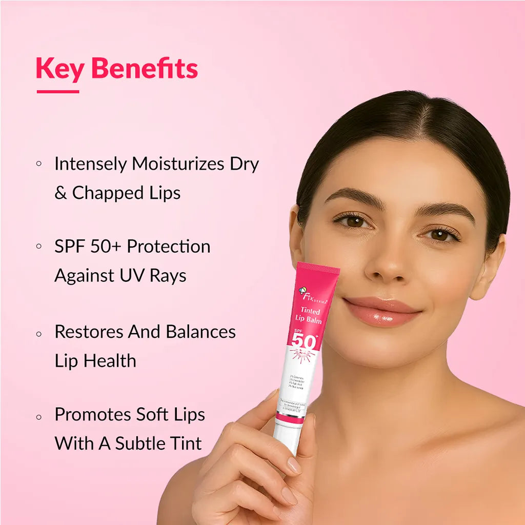 Tinted Lip Balm SPF 50+ | Best Tinted Lip Balm for Dry Lips with SPF 50+ 15ml