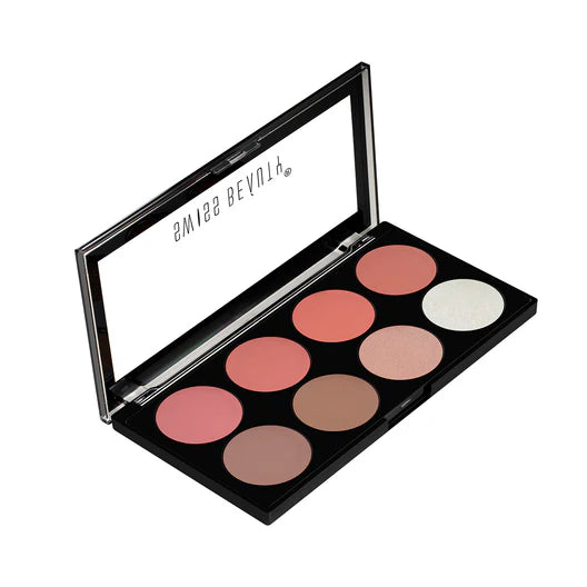 Swiss Beauty Ultra Blush Palette With Highly Blendable Shades | Pigmented Blusher For A Natural Flush | 16gm
