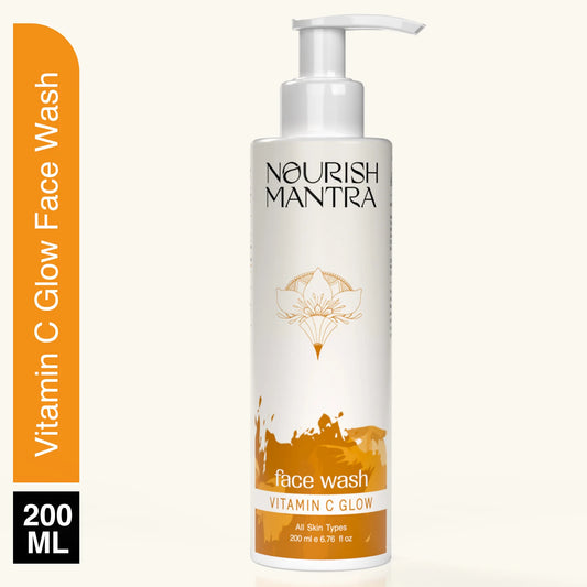Nourish Mantra Vitamin C Glow Face Wash for Bright & Glowing Skin (200ml)