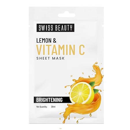 Swiss Beauty Charcoal & Bamboo Instant Detox Sheet Mask| Serum- infused sheet mask | Unclogs pores, Balances excess oil | 20ml