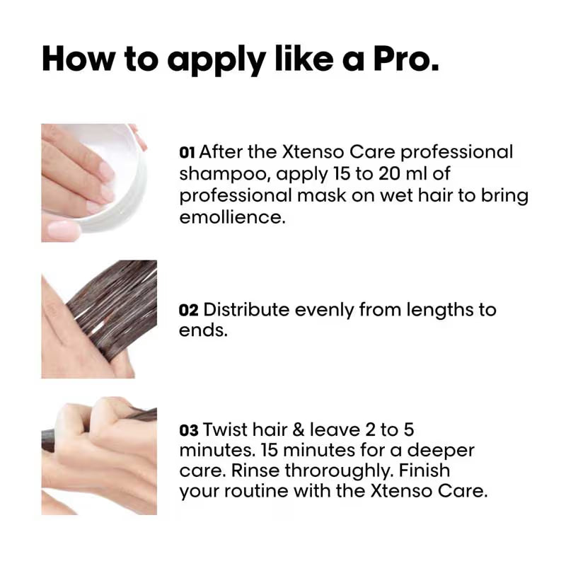 L'Oreal Professionnel Xtenso Care Masque For Frizz-Free, Smooth & Manageable Hair (196gm)