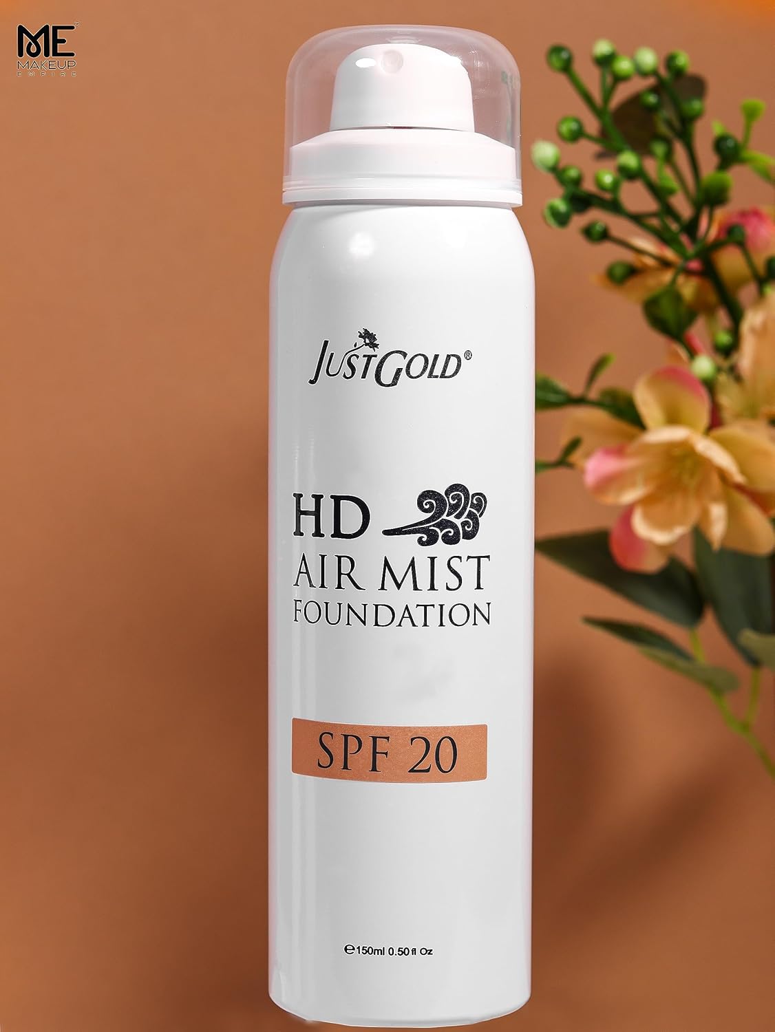 JUSTGOLD HD Air Mist Foundation With Spf 20 Full Coverage Spray With Matte Finish For Face And Body | All Skin Types