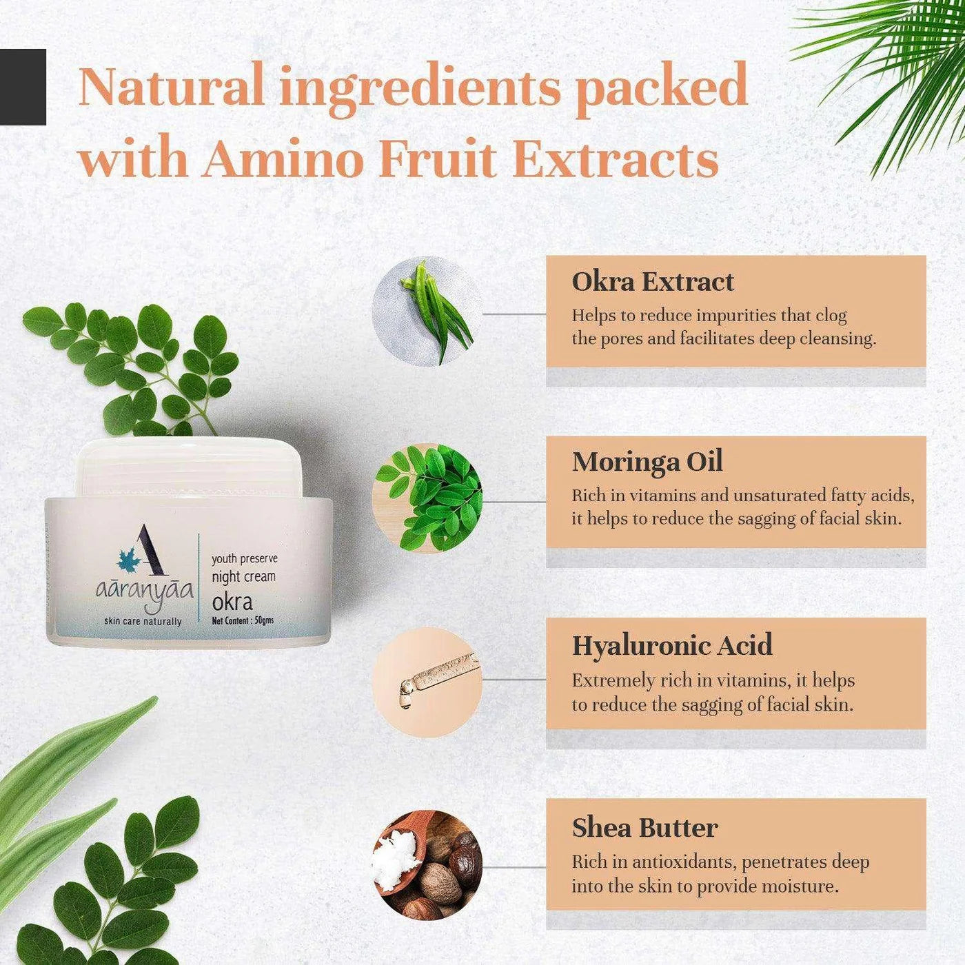 Aaranyaa Youth Preserve Night Cream Okra